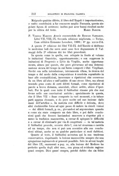 Bollettino di filologia classica