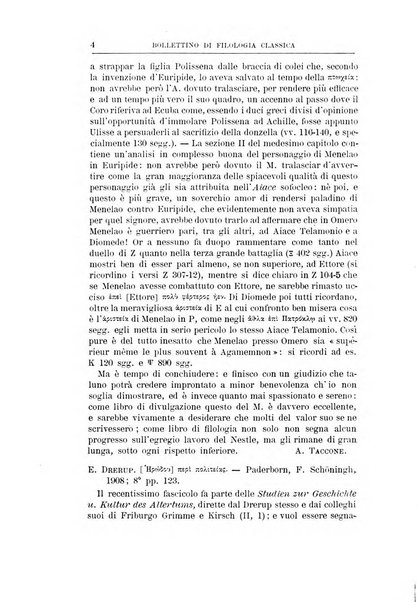 Bollettino di filologia classica