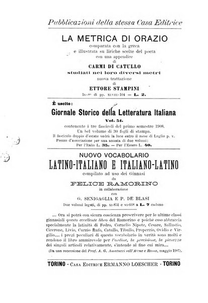 Bollettino di filologia classica