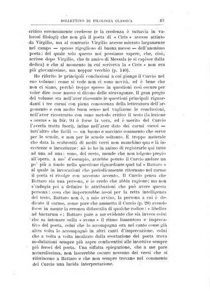 Bollettino di filologia classica