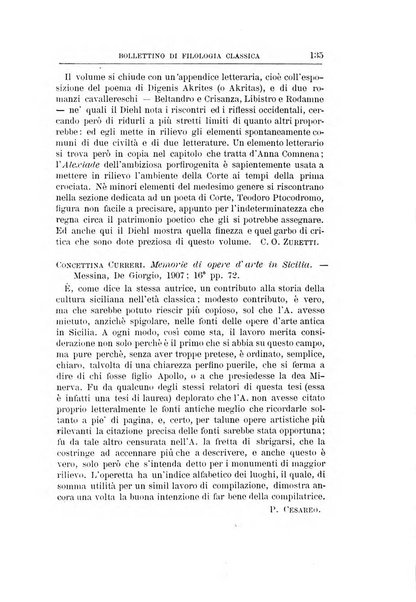 Bollettino di filologia classica