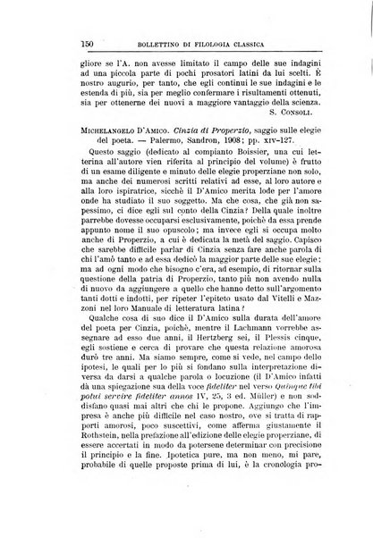 Bollettino di filologia classica