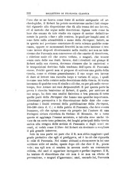 Bollettino di filologia classica