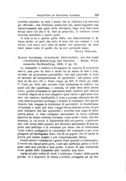 Bollettino di filologia classica