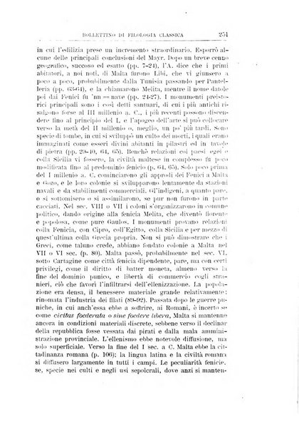 Bollettino di filologia classica