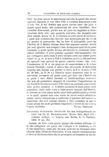 Bollettino di filologia classica