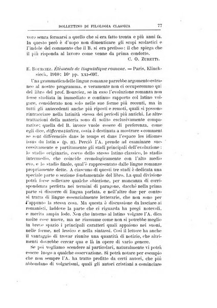 Bollettino di filologia classica