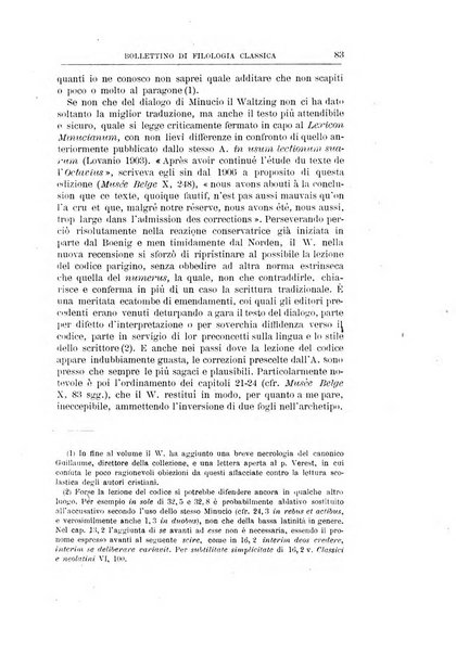 Bollettino di filologia classica