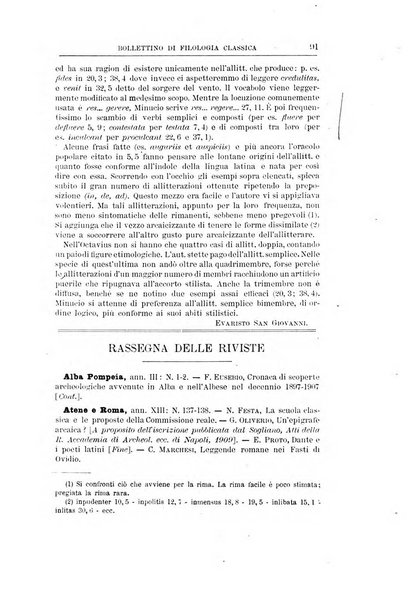 Bollettino di filologia classica