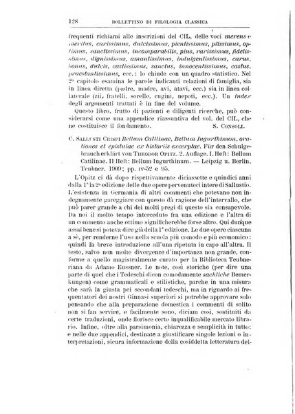 Bollettino di filologia classica