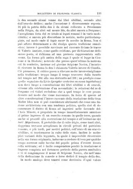 Bollettino di filologia classica