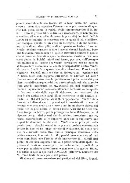 Bollettino di filologia classica