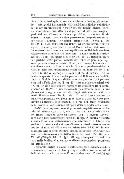 Bollettino di filologia classica