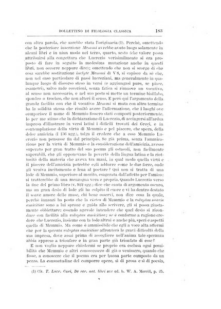 Bollettino di filologia classica