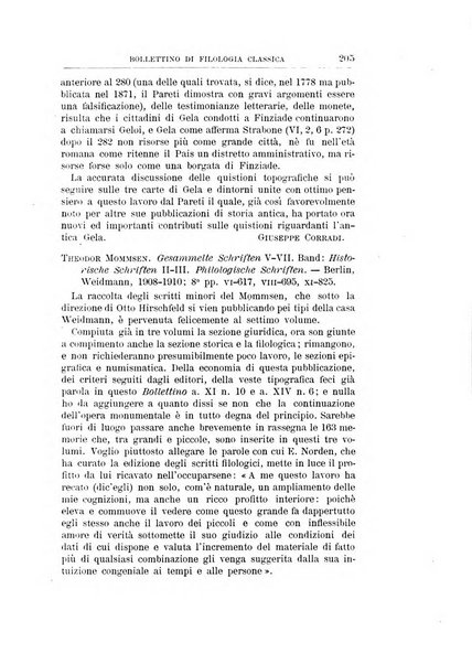 Bollettino di filologia classica