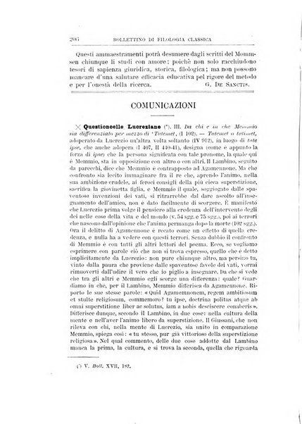 Bollettino di filologia classica