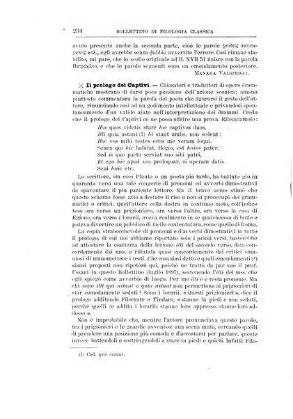 Bollettino di filologia classica