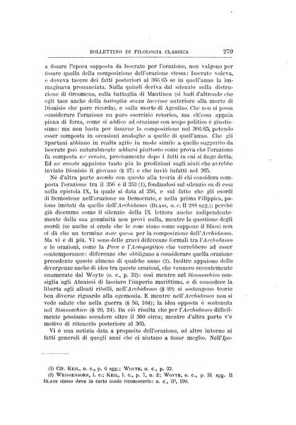 Bollettino di filologia classica