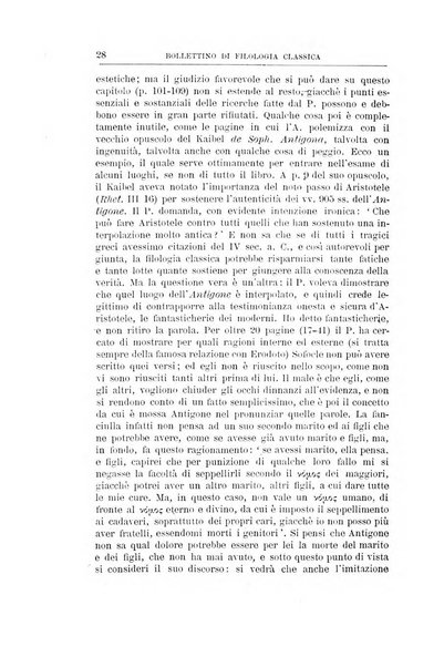 Bollettino di filologia classica