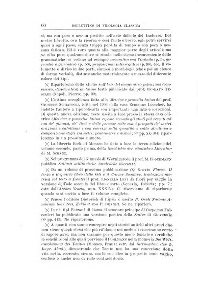 Bollettino di filologia classica