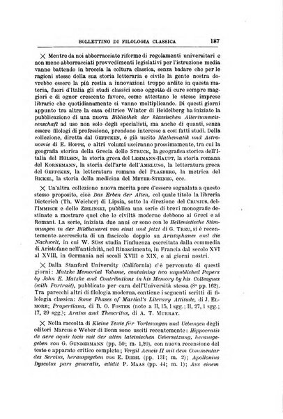 Bollettino di filologia classica