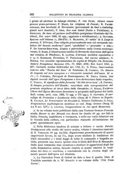 Bollettino di filologia classica