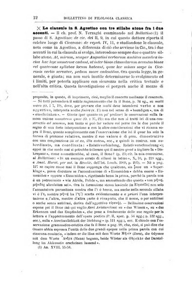 Bollettino di filologia classica