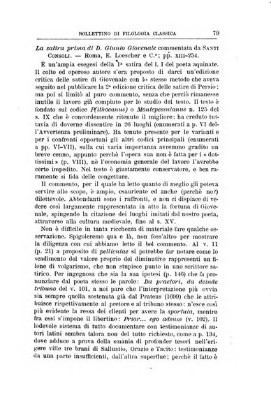 Bollettino di filologia classica