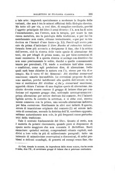 Bollettino di filologia classica