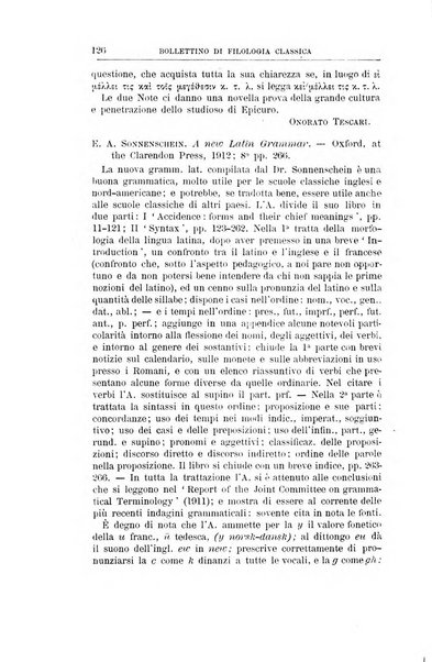 Bollettino di filologia classica