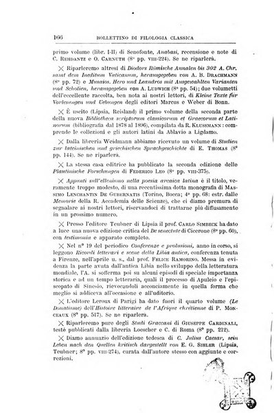 Bollettino di filologia classica