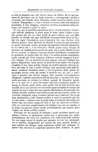 Bollettino di filologia classica