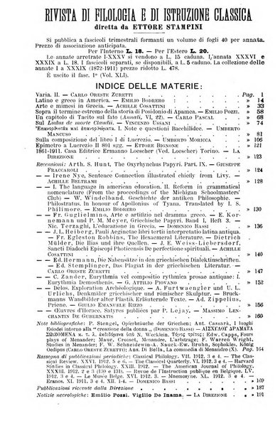 Bollettino di filologia classica