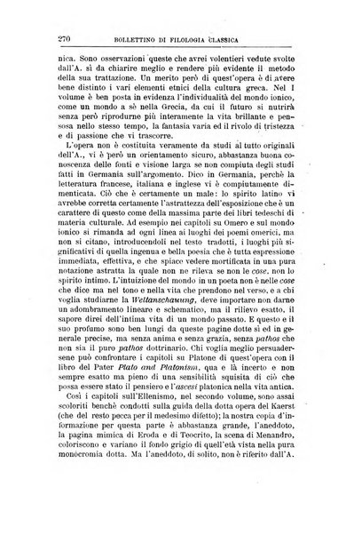 Bollettino di filologia classica