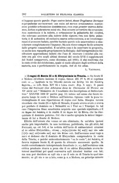 Bollettino di filologia classica