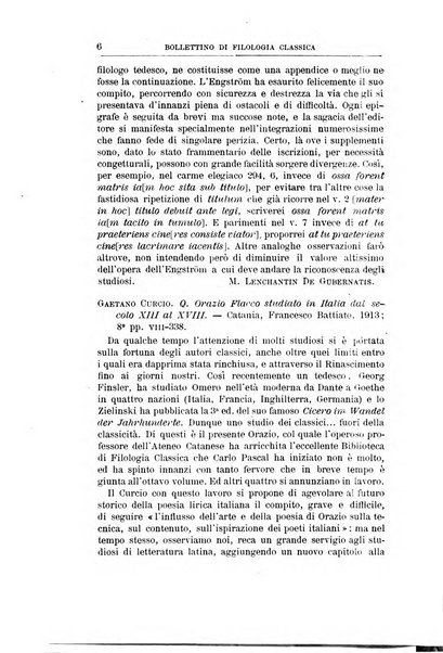 Bollettino di filologia classica