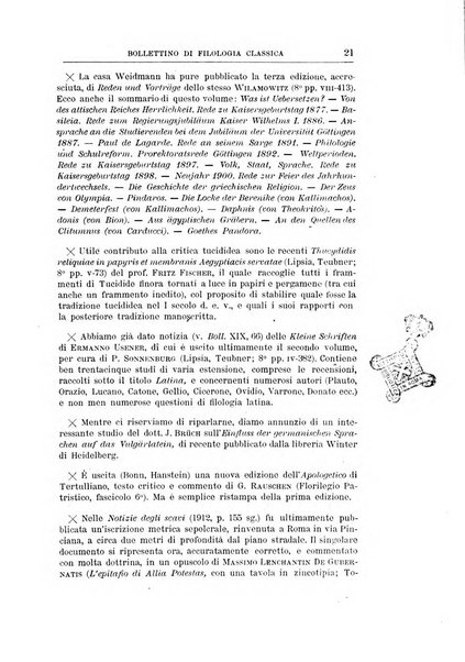 Bollettino di filologia classica