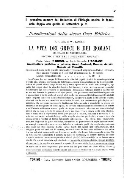 Bollettino di filologia classica