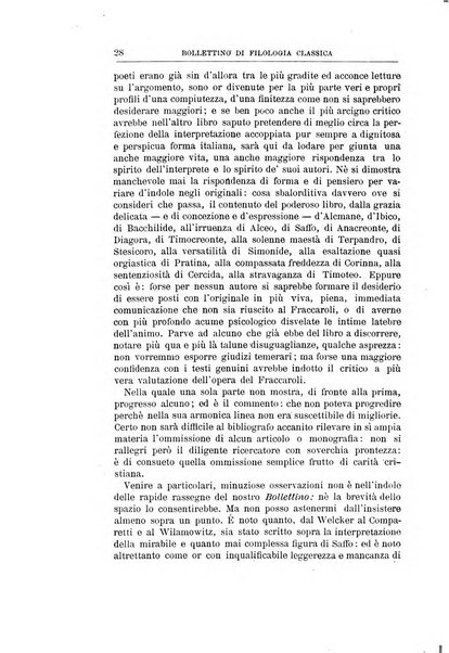 Bollettino di filologia classica