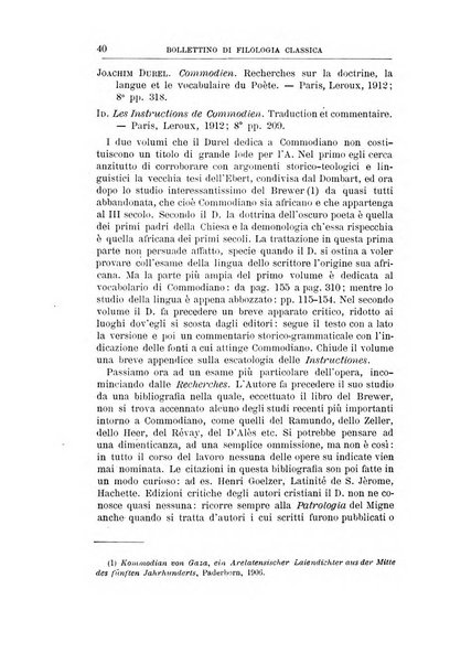 Bollettino di filologia classica