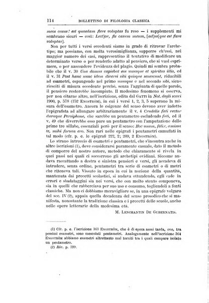 Bollettino di filologia classica