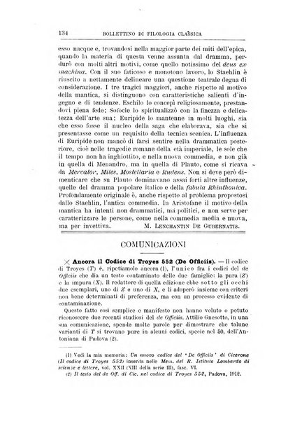 Bollettino di filologia classica