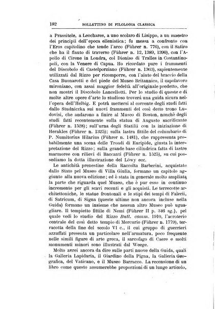 Bollettino di filologia classica