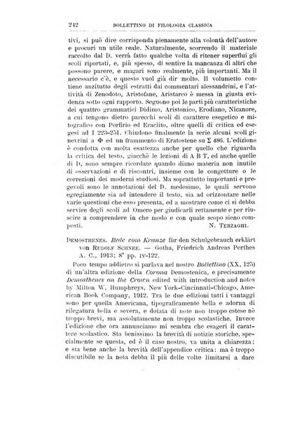 Bollettino di filologia classica