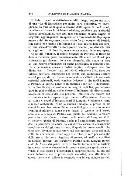 Bollettino di filologia classica