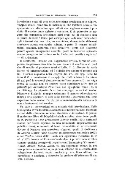 Bollettino di filologia classica