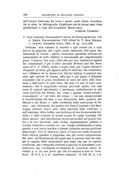 Bollettino di filologia classica