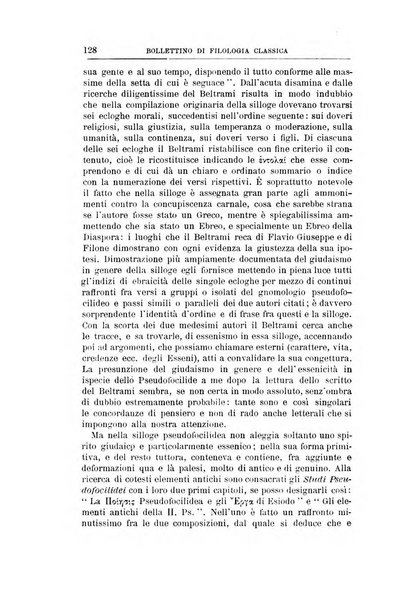 Bollettino di filologia classica