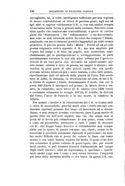 Bollettino di filologia classica