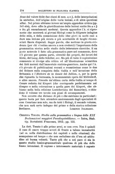 Bollettino di filologia classica